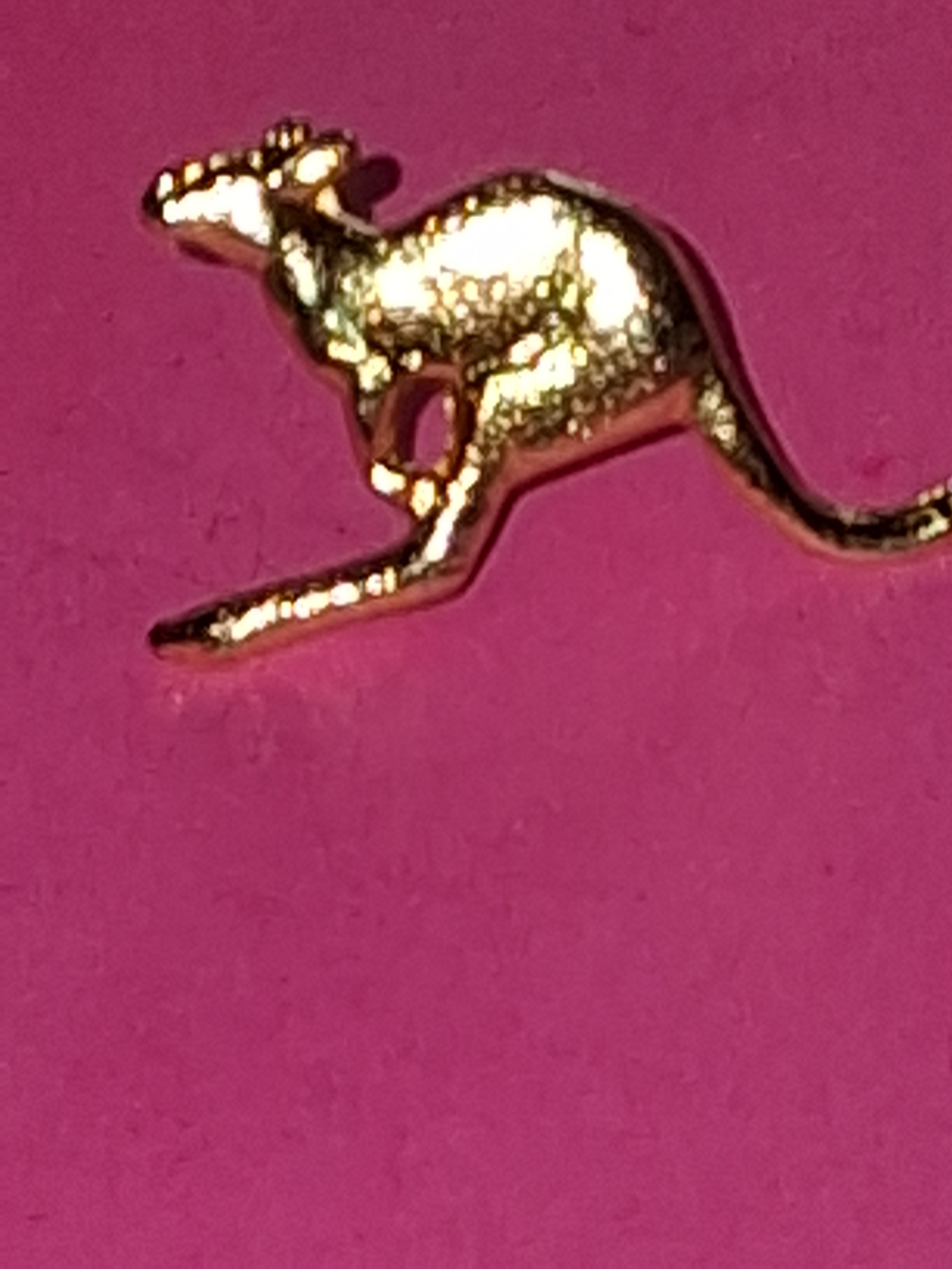 Gold Kangaroo Cat Pin - Gold